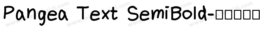 Pangea Text SemiBold字体转换